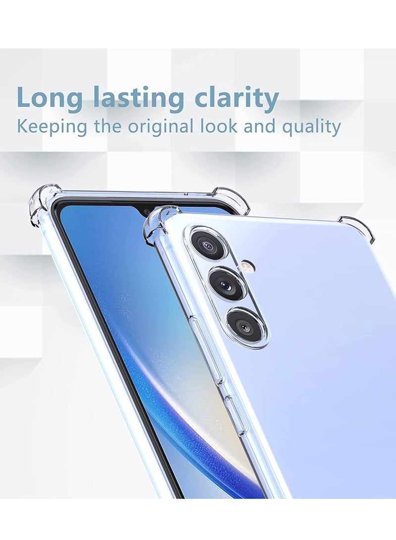 BORTONY Samsung Galaxy A35 Case Crystal Clear Flexible Cover for Galaxy A35 Slim Thin Non-Yellowing Soft TPU Bumper Protective Phone Case Cover for Samsung Galaxy A35 6.6 inch - Image 3