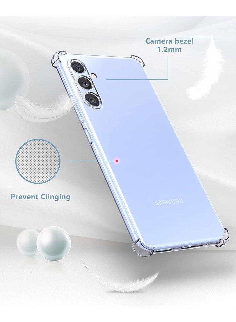 BORTONY Samsung Galaxy A35 Case Crystal Clear Flexible Cover for Galaxy A35 Slim Thin Non-Yellowing Soft TPU Bumper Protective Phone Case Cover for Samsung Galaxy A35 6.6 inch - Image 5
