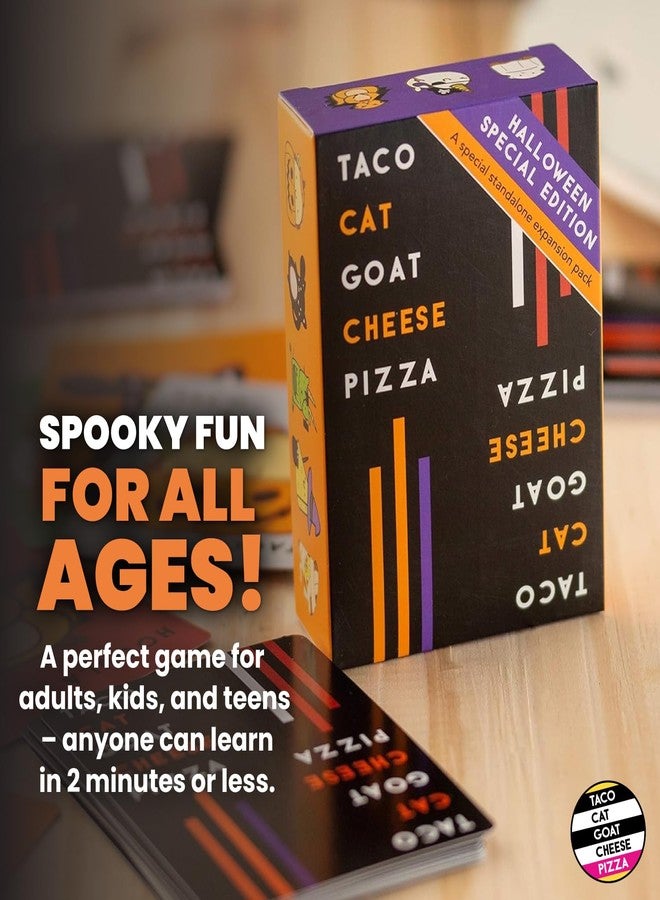Dolphin Hat Games Taco Cat Goat Cheese Pizza Halloween Edition Wildly Spooky Card Game for Family Game Night | Easy to Play 15 Minute Rounds | Fun for Kids, Teens, Adults, and Families | 2-8 Players - Image 3