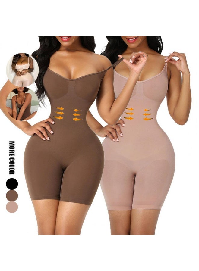 KUYING New Comfortable Skin Friendly Breathable Shaping Waist Cinching Jumpsuit Set Of 2 - Image 1