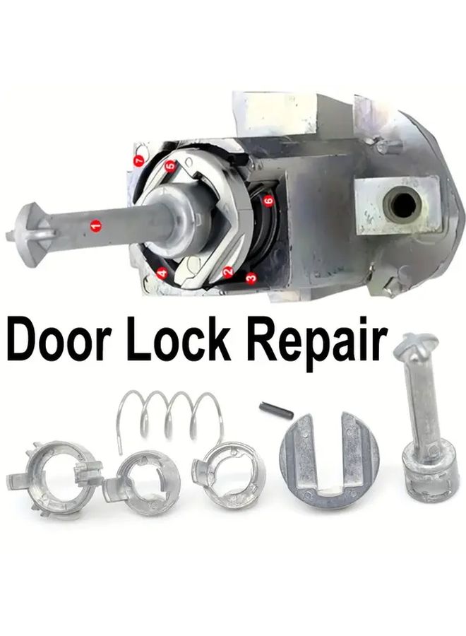 Front Door Handle Lock Cylinder Barrel Paddle Repair Kit 1 Kit 45mm Replacement For 3 Series E46 1998 2006 316 318 320 323 325 328 330 I D Ti Td Ci Xi M3 51218244050 51218244049 51217019973 - Image 1