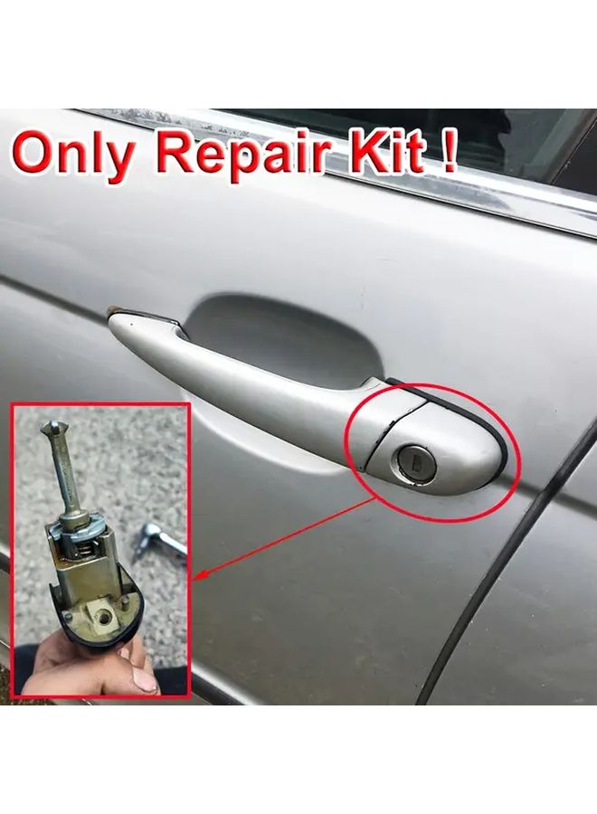 Front Door Handle Lock Cylinder Barrel Paddle Repair Kit 1 Kit 45mm Replacement For 3 Series E46 1998 2006 316 318 320 323 325 328 330 I D Ti Td Ci Xi M3 51218244050 51218244049 51217019973 - Image 4