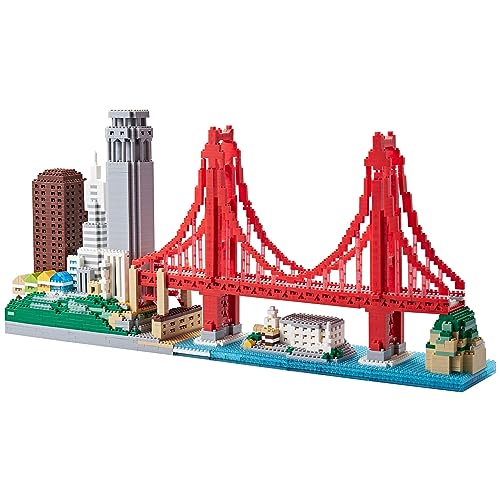 JXRLMB Micro Building Blocks Set for Adults Architecture Skyline Collection San Francisco 3574PCS - Image 1