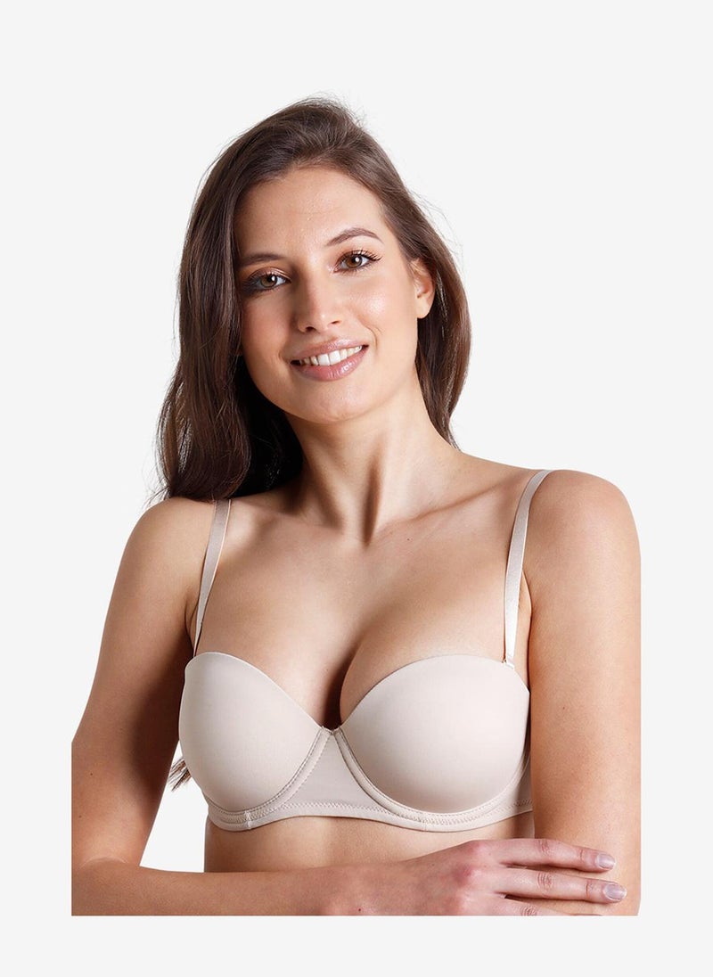 Penti Women Multiway Push Up Skin Strapless Wired Padded Bra - Image 1