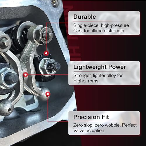 FPTPEHPC 13 Ratio Rockers for Predator 212 Non Hemi Performance Shaft Rocker Arm for Honda GX160 GX200 Mini Bike Solid Cast 212cc 224cc Performance Parts - Image 3