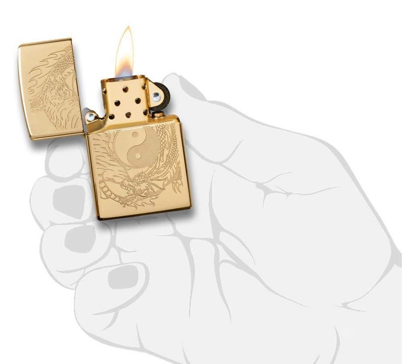 Zippo Tiger and Dragon Design Pocket Lighter - Image 5