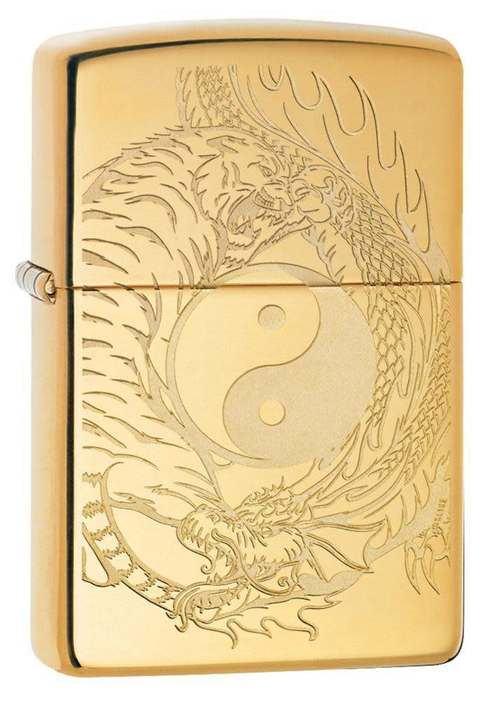Zippo Tiger and Dragon Design Pocket Lighter - Image 1