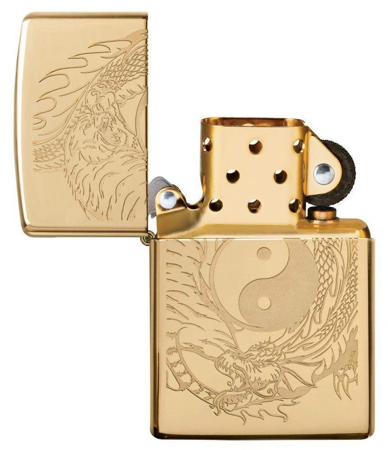 Zippo Tiger and Dragon Design Pocket Lighter - Image 4