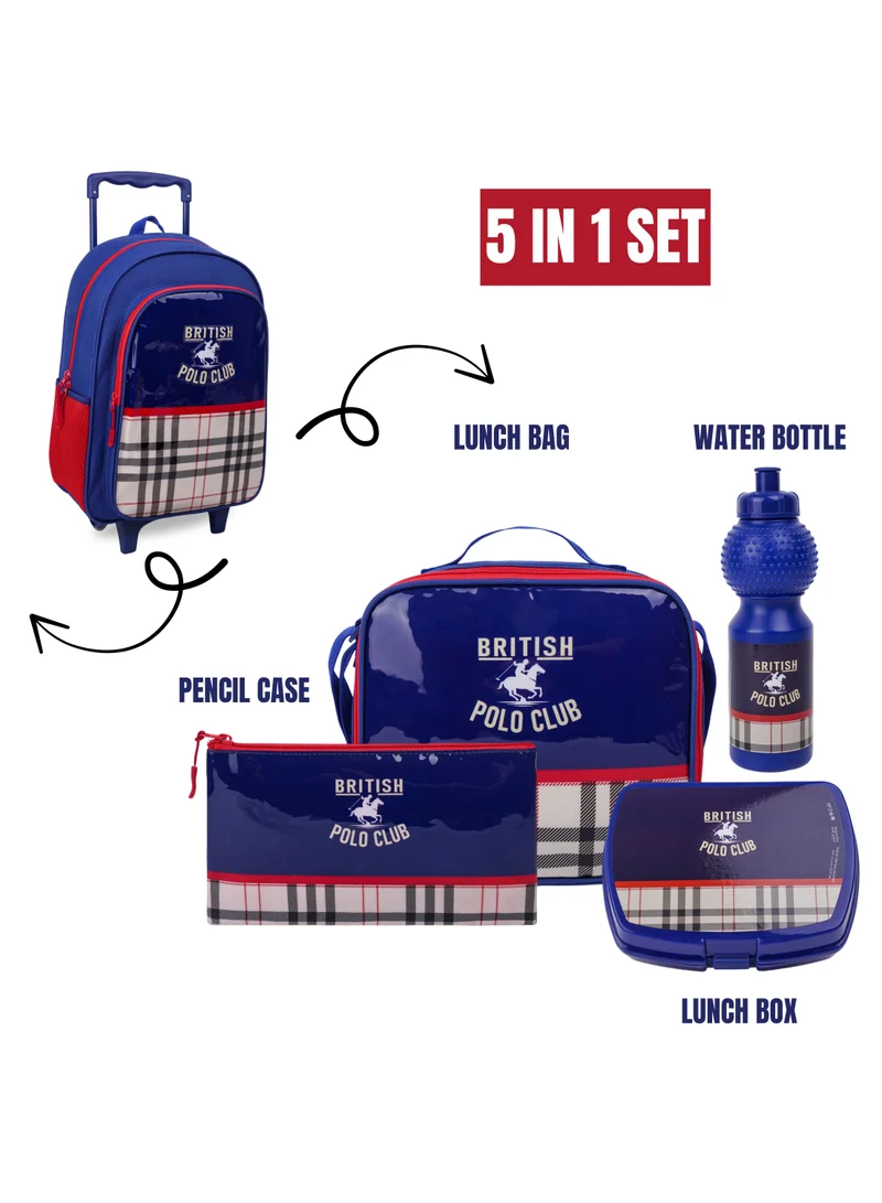 ترو كير Trucare Motto CBPC3 5In1 Trolley Box Set 16" I Trolley I Lunch Bag I Water Bottle I Pencil Case I Lunch Box I Packaging
