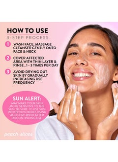 Peach Slices Peach Slices | Acne Clarifying Cleanser | Deep Cleans & Prevents Acne | 2% Salicylic Acid | Hyaluronic Acid | Sulfate-Free | Hydrates & Calms Skin | Gentle Formula | Face Wash | Cruelty-Free | 4 oz  - Image 5