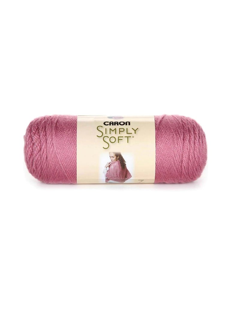 Caron Simply Soft Solids Yarn Plum Wine - Image 1