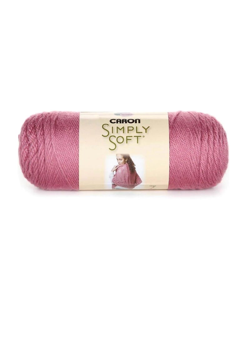 Caron Simply Soft Solids Yarn Plum Wine - Image 2