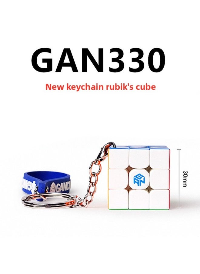 Generic - GAN Series Rubik's Cube Gan11m Pro Duo356airsmAIR3 Order Magnetic Number Adjustment Puzzle Rubik's Cube Smooth-Color:Gan330 Key Chain Rubik's Cube - Image 1