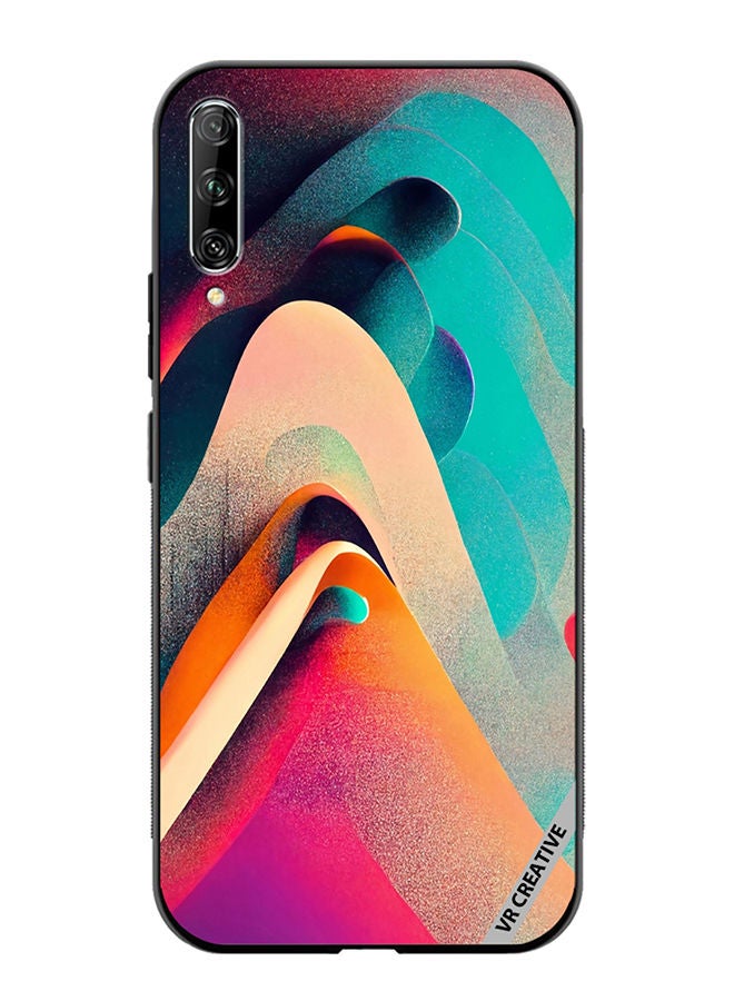 VR CREATIVE Protective Case Cover For Huawei Nova Y9S Abstract Waves Lines Design Multicolour - Image 1