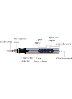 Electric Micro Engraver Pen Rechargeable Cordless Electric Micro Engraver Pen Diy Tool Kit With 30 Bits 16 Stencils 1 Scriber Pen Mini Engraving Machine For Metal Glass Ceramic - pzsku/Z24A2C5E418B64B78327BZ/45/_/1740672538/e750209f-6de0-444d-bf20-a3e4d3d71885