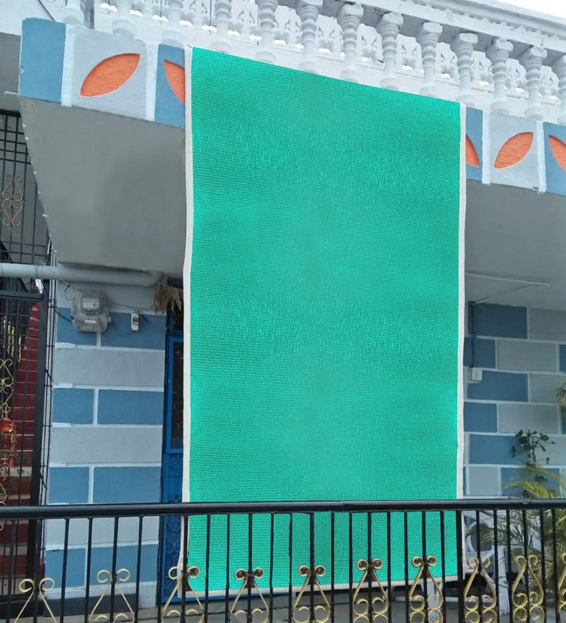 Kuber Industries 10 x 6 ft. Sun Mesh Sunblock Shade Cloth UV Resistant Shade for Garden/Home/Lawn/Netting/Sports | Green Net/Agro Net (Green) - Image 1