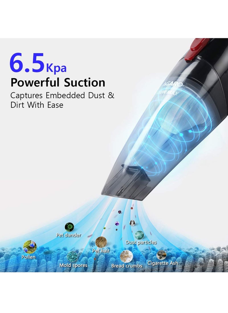 AGARO - Regal agaro 800 Watts Handheld Vacuum Cleaner Lightweight & Durable Body Small Mini Size Black - Image 1