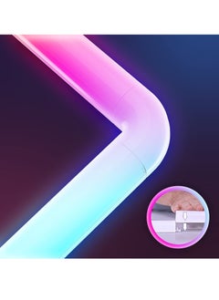 Captaintech , Glide RGB-IC LED Wall Lights, Smart LED Wall Lights with Music Sync and Dynamic Scenes, for Home Decor, Gaming, 4 Pcs  - Image 5