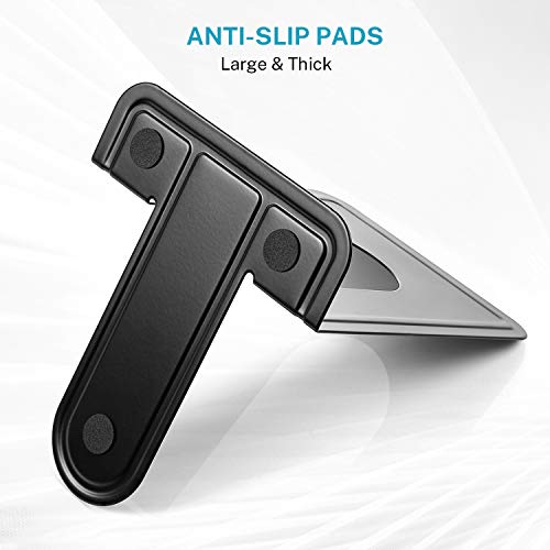MaxGear Premium Matte Painted Book Ends, Heavy Duty and Sturdy Bookends for Shelves, Office Non-Skid Metal Book End Stopper for Books/CDs/DVDs, 6 x 4.6 x 6 in, Black, 2 Pairs/4 Pieces, Large - Image 4