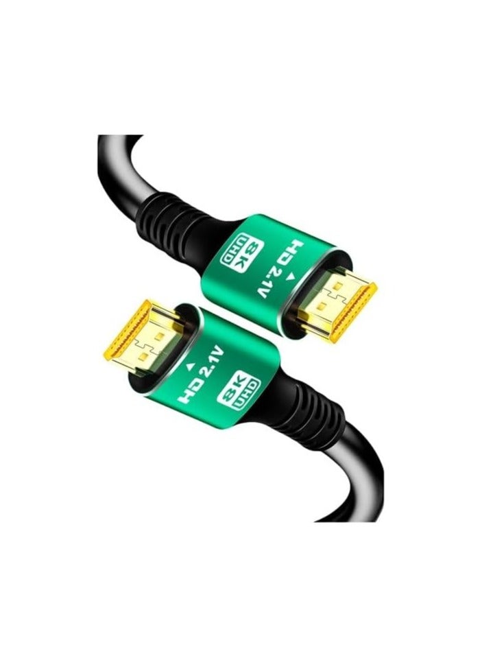 8K HDMI 2.1 Cable 1.5M (48Gbps) – Ultra High-Speed 8K@60Hz, 4K@240Hz/144Hz/120Hz – Supports eARC, Dolby Vision, HDR10+, HDCP 2.3 – Compatible with PS5, Xbox Series X, MacBook Pro, Blu-Ray, Samsung TV, LG OLED