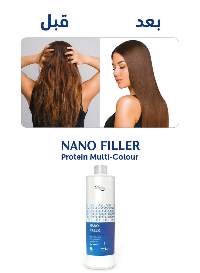 BRASILEIRA Nano Filler Multi-Colour Protein Recovery Treatment Absolutely Smooth Desired Result 0% formol 1L - Image 2