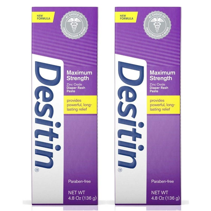 Desitin WSED Maximum Strength Baby Diaper Rash Cream with 40% Zinc Oxide for Diaper Rash Relief & Prevention (2 Pack) - Image 5