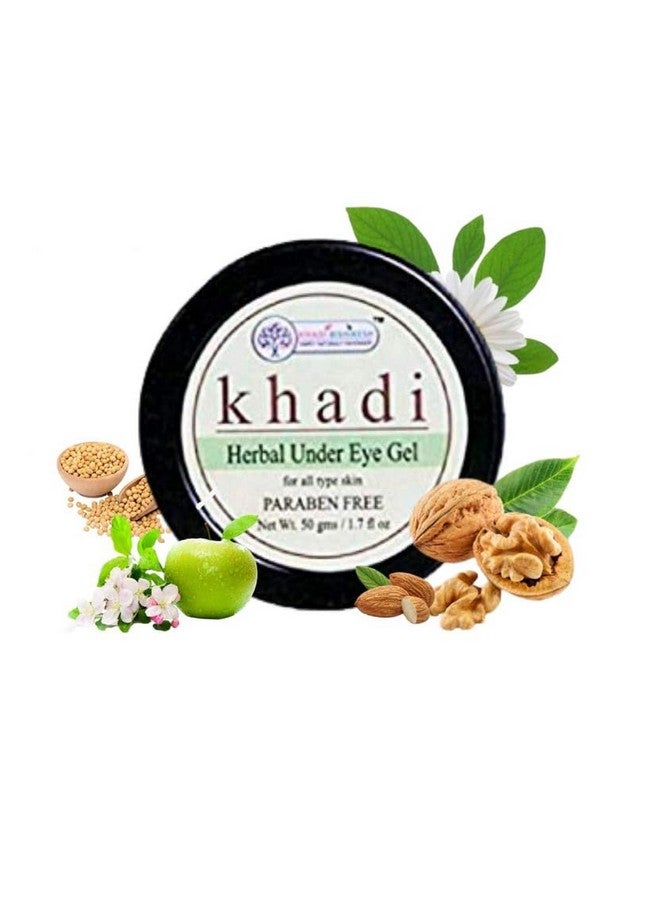 KHADI RISHIKESH Under Eye Gel for Reduces Dark Circles, Puffiness, Dryness, Wrinkles, and Fine Lines | Helps Dark Circles Removal -50x3=150gm - Image 1