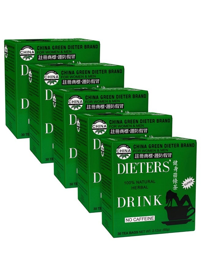 Uncle Lee's Tea Uncle Lee's Tea Detox Tea with Senna Laxative, Constipation Relief for Adults, Supports A Healthy Weight, Caffeine-Free Herbal Tea Bags, 30 Count (Pack of 5) - Image 1
