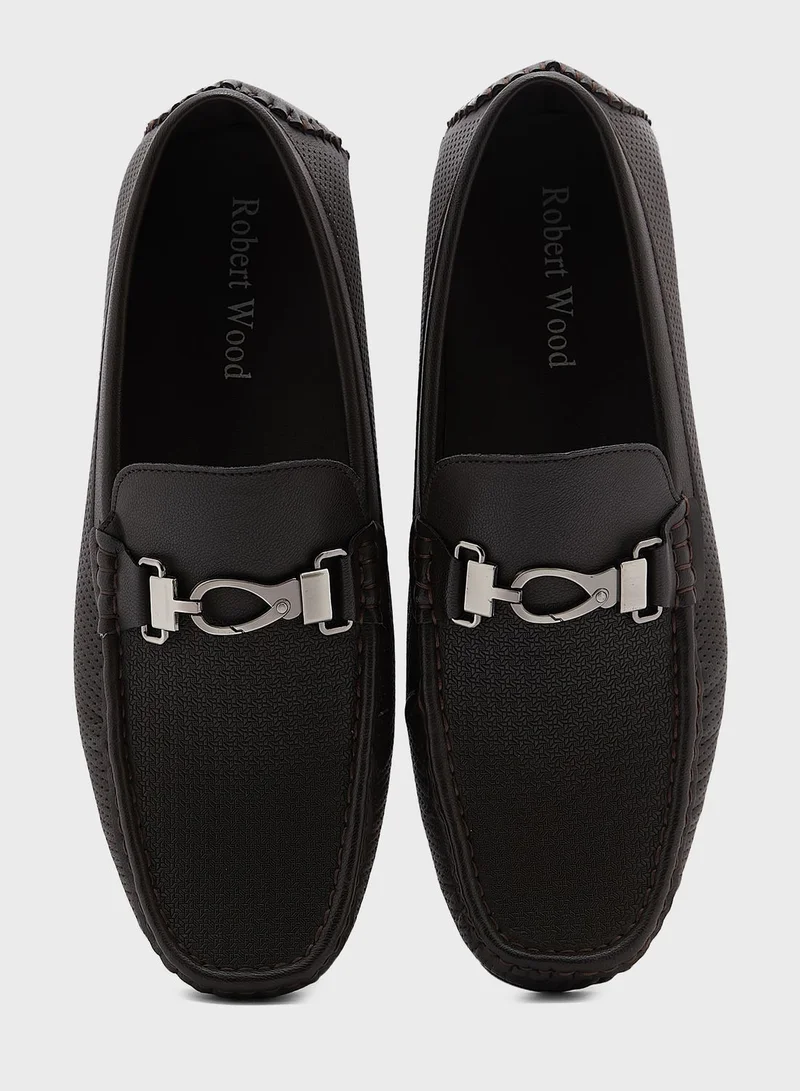 Robert Wood Perforated Loafers