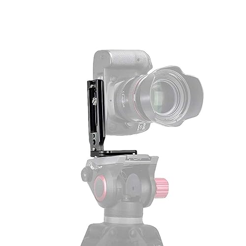 Shopee DSLR Camera L Bracket Vertical Horizontal Switching Tripod Quick Release Plate Compatible with Canon Nikon Sony DJI Osmo Ronin Zhiyun Stabilizer Tripod Monopod - Black - Image 4