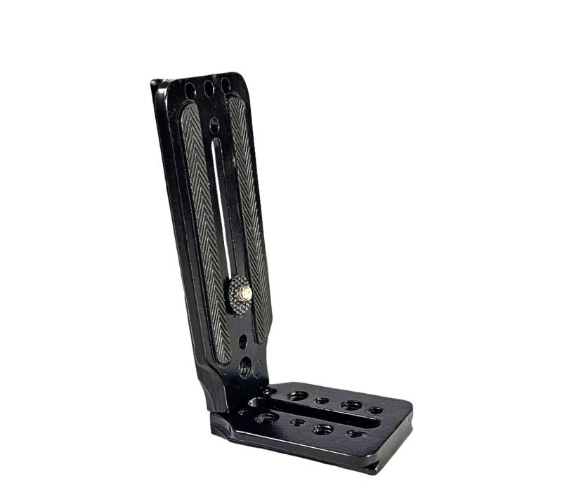 Shopee DSLR Camera L Bracket Vertical Horizontal Switching Tripod Quick Release Plate Compatible with Canon Nikon Sony DJI Osmo Ronin Zhiyun Stabilizer Tripod Monopod - Black - Image 2