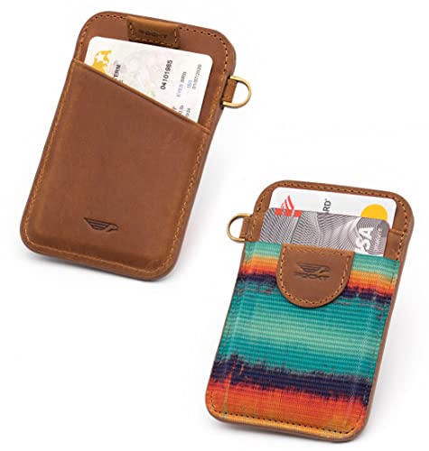 POCKT Slim Card Holder Wallet For Men and Women - Minimalist Front Pocket Wallet Elastic Credit Card Holder Genuine Leather RFID Blocking Card Case Wallets | Grunge - Image 3