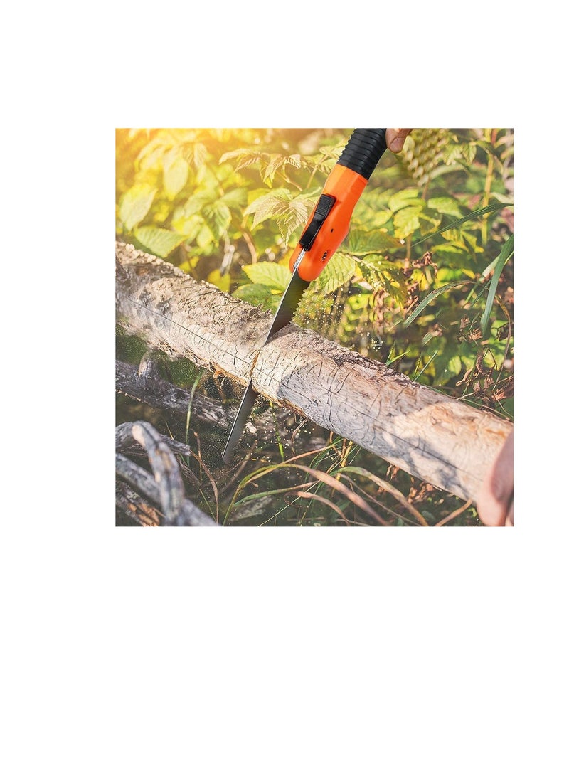 Foldable Pruning Saw 7"/180mm Sharp Hand Saw Premium Secure Lock Comfort Soft Grip Compact Sturdy Tree Saw for Garden Branch Trimmer Camping  - Image 3