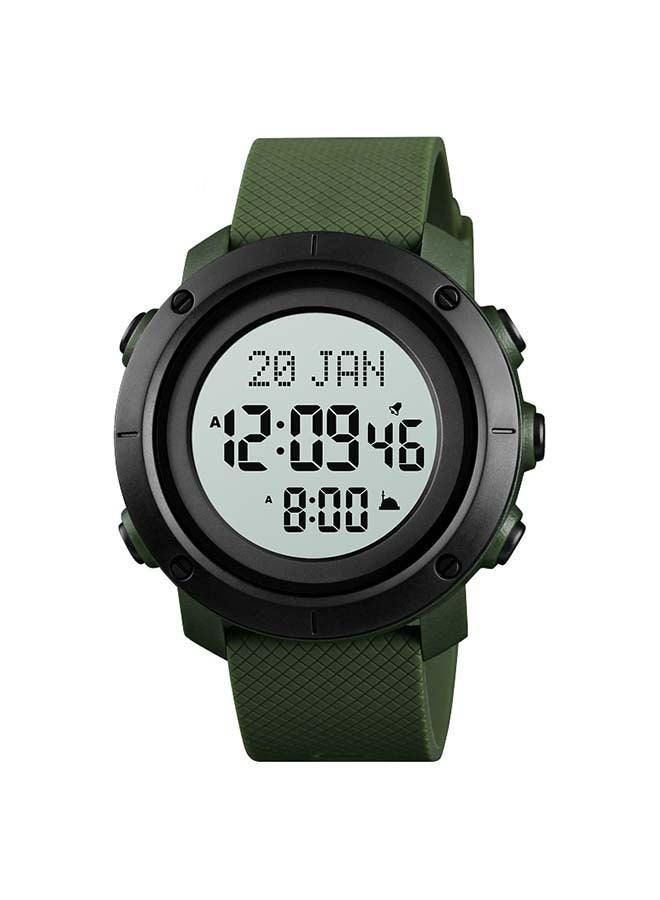 Men's 1728 Waterproof Stainless Steel Prayer Islamic Azan Watch - Image 1
