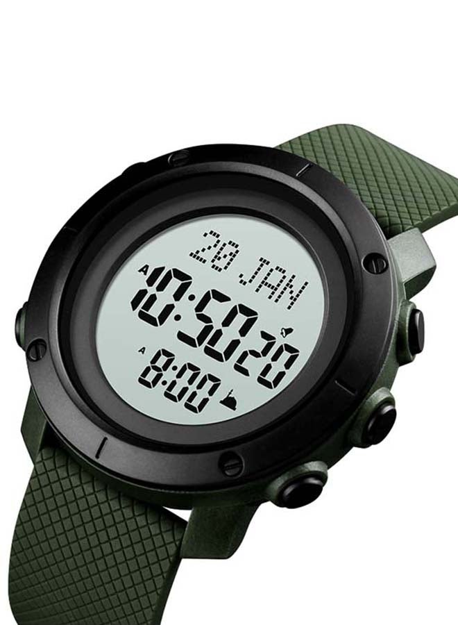 Men's 1728 Waterproof Stainless Steel Prayer Islamic Azan Watch - Image 2