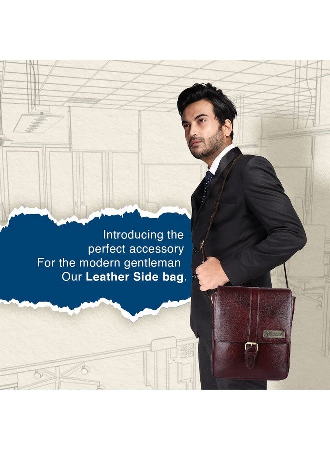 HAMMONDS FLYCATCHER HAMMONDS FLYCATCHER Genuine Leather Sling Bag for Men, Stylish and Spacious Side Bag for Men, Crossbody Bag for Men Daily Use, Travel, Adjustable Strap, 1 Year Warranty - Brown  - Image 2