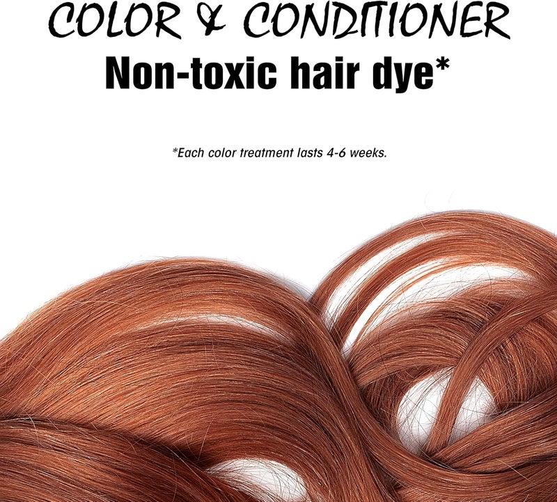 Light Mountain Natural Henna Hair Color & Conditioner - Bright Red, Organic and Chemical-Free Hair Dye for Men and Women - Image 4