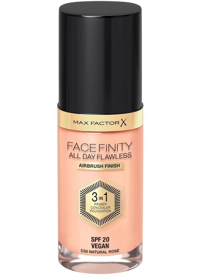 Facefinity All Day Flawless, Liquid Foundation, 3In1, 050 Natural, 30 Ml - pzsku/Z24A37655230776F0BB83Z/45/_/1723807999/ccfa9e1b-aae9-4a22-8505-7396a1ec5600