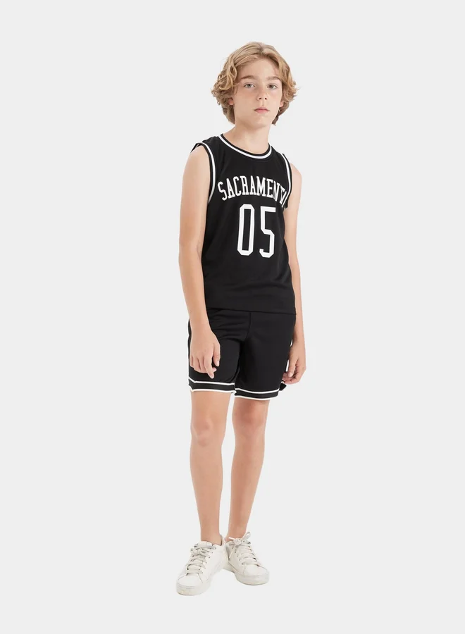 DeFacto DeFacto Kids Round Neck Sleeveless Top