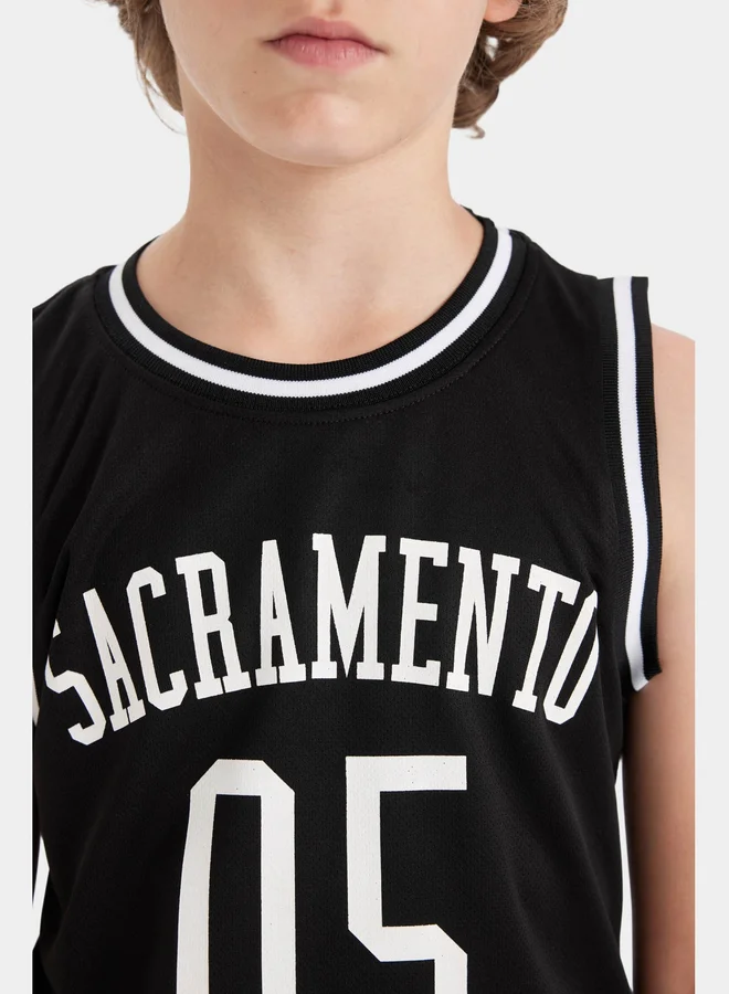 DeFacto DeFacto Kids Round Neck Sleeveless Top