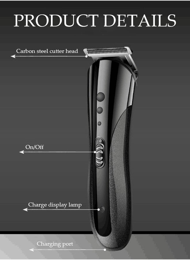 DUNISO Hair Clippers Portable Electric Shaver Powerful Storm Nose Hair Trimmer for Men with 3 Replacement Headers and 4 Positioning Combs, Multifunctional Electric Razor, USB Hair Trimmer Set for Travel  - Image 3