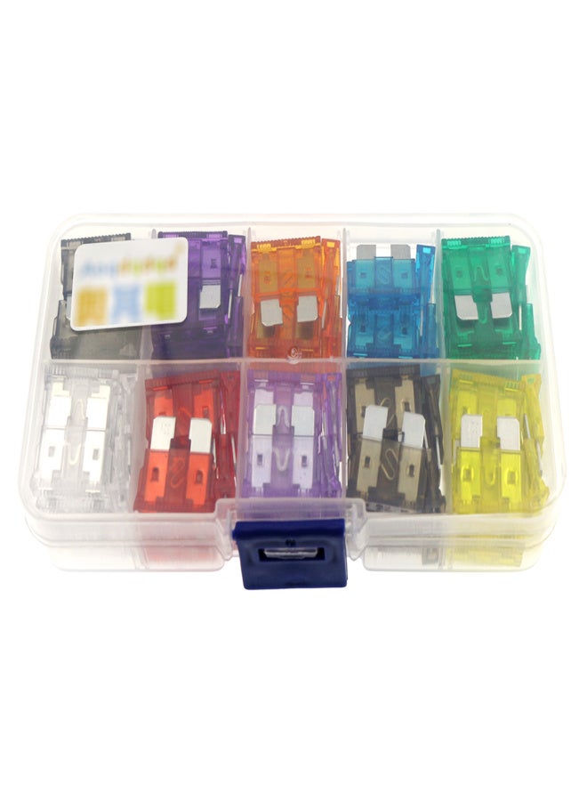 100PCS Car Fuses Assortment Kit Blade-type Automotive Fuses Standard & Mini Size 2/3/5/7.5/10/15/20/25/30/35A Replacement Fuses for Car/RV/Truck/Motorcycle/Boat - Image 5
