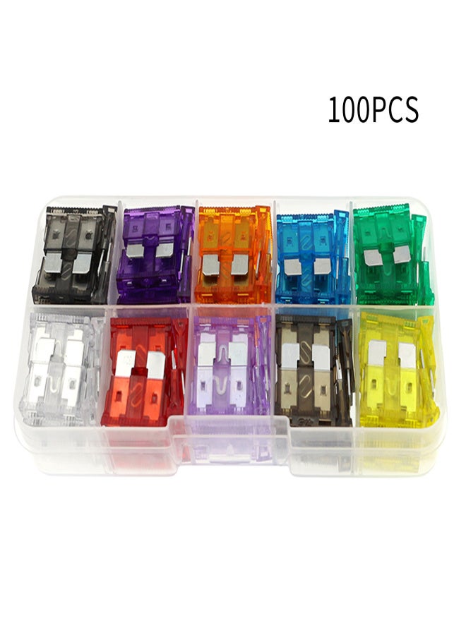 100PCS Car Fuses Assortment Kit Blade-type Automotive Fuses Standard & Mini Size 2/3/5/7.5/10/15/20/25/30/35A Replacement Fuses for Car/RV/Truck/Motorcycle/Boat - Image 2