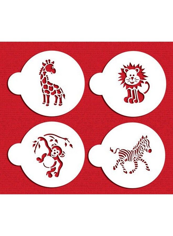 Designer Stencils Jungle Animals Cookie Beige/Semitransparent Fits 3&Quot Circle - Image 3