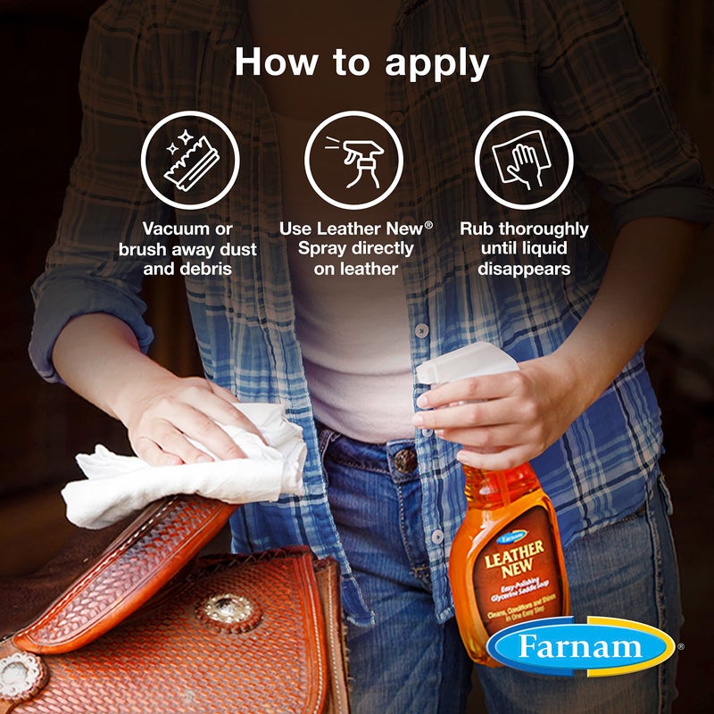 Farnam Leather New Easy-Polishing Glycerine Saddle Soap and Leather Saddle Cleaner, Protects and Preserves Leather, Cleans, Conditions and Polishes, 16 Oz. - Image 4
