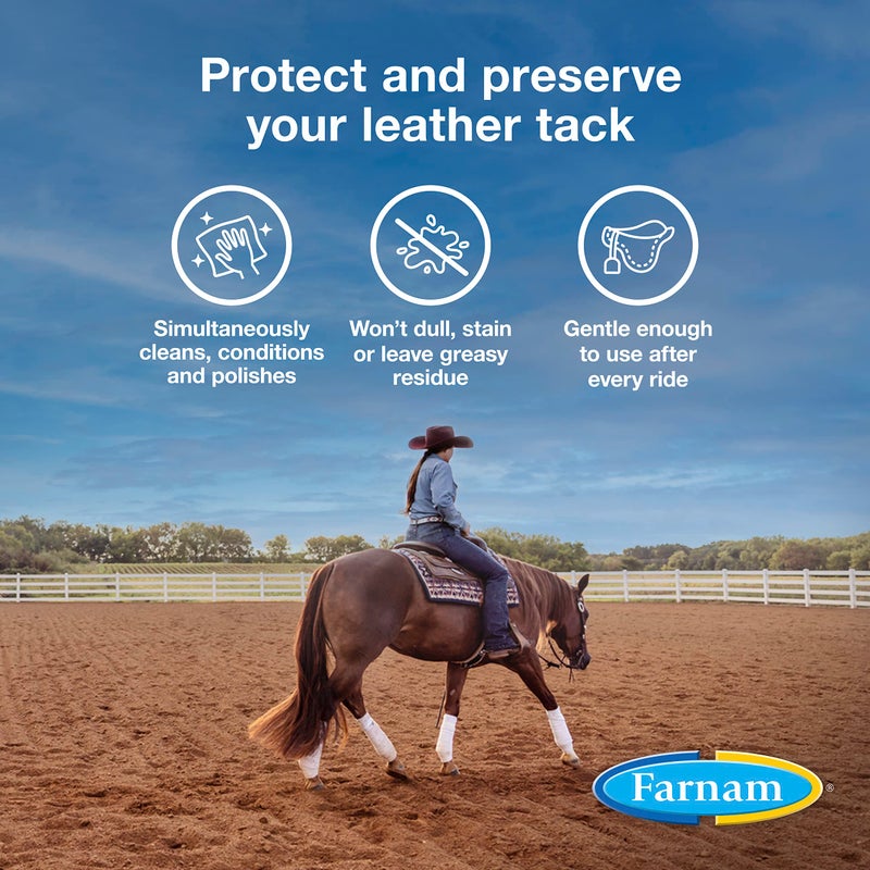 Farnam Leather New Easy-Polishing Glycerine Saddle Soap and Leather Saddle Cleaner, Protects and Preserves Leather, Cleans, Conditions and Polishes, 16 Oz. - Image 3