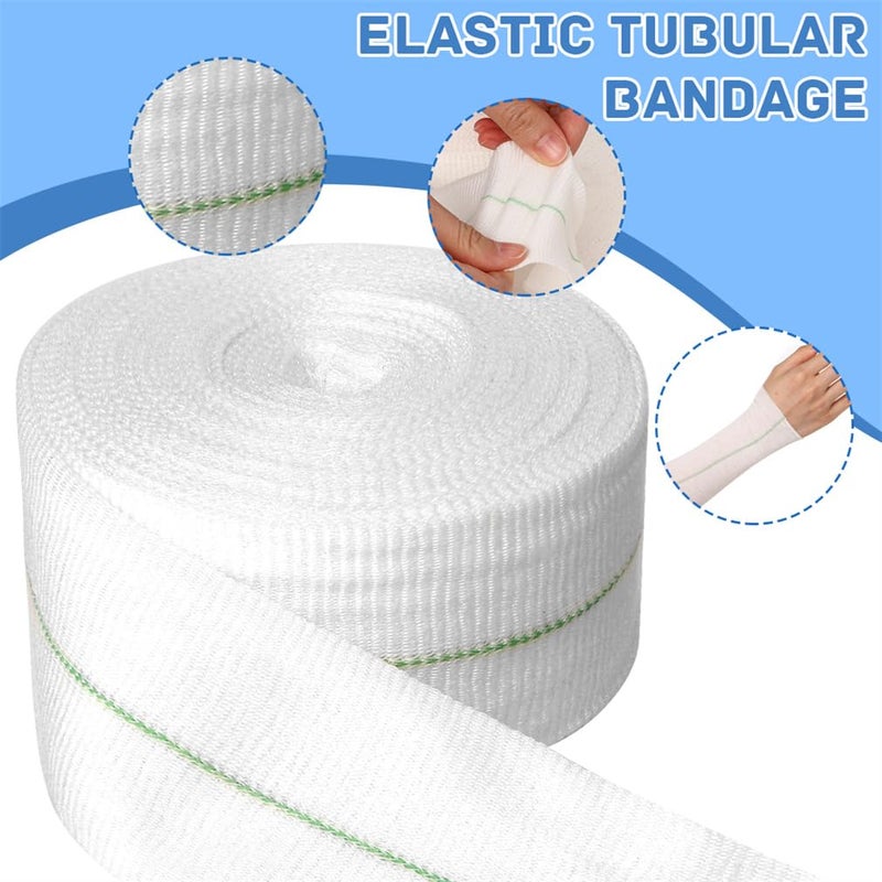 Yeasing Tubular Elastic Sport Bandage 2inch x 32.8 Feet Reusable Sleeve Stretch Dressing Retainer Gauze Stockinette Tubing for Arm Knees Legs - Image 5