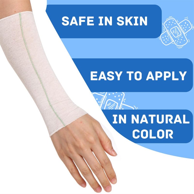 Yeasing Tubular Elastic Sport Bandage 2inch x 32.8 Feet Reusable Sleeve Stretch Dressing Retainer Gauze Stockinette Tubing for Arm Knees Legs - Image 4