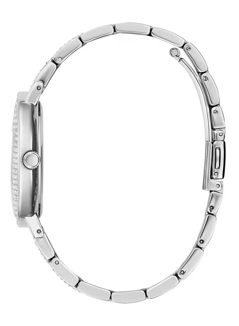 GUESS Women's Silver Analog Stainless Steel Strap Watch - GW0512L1 - Image 3