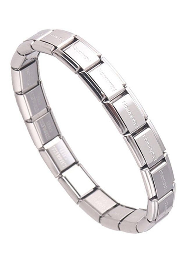 Stainless Steel Link Bracelet for Men Women, Waterproof Non-Tarnish Stackable Bangle - Image 4